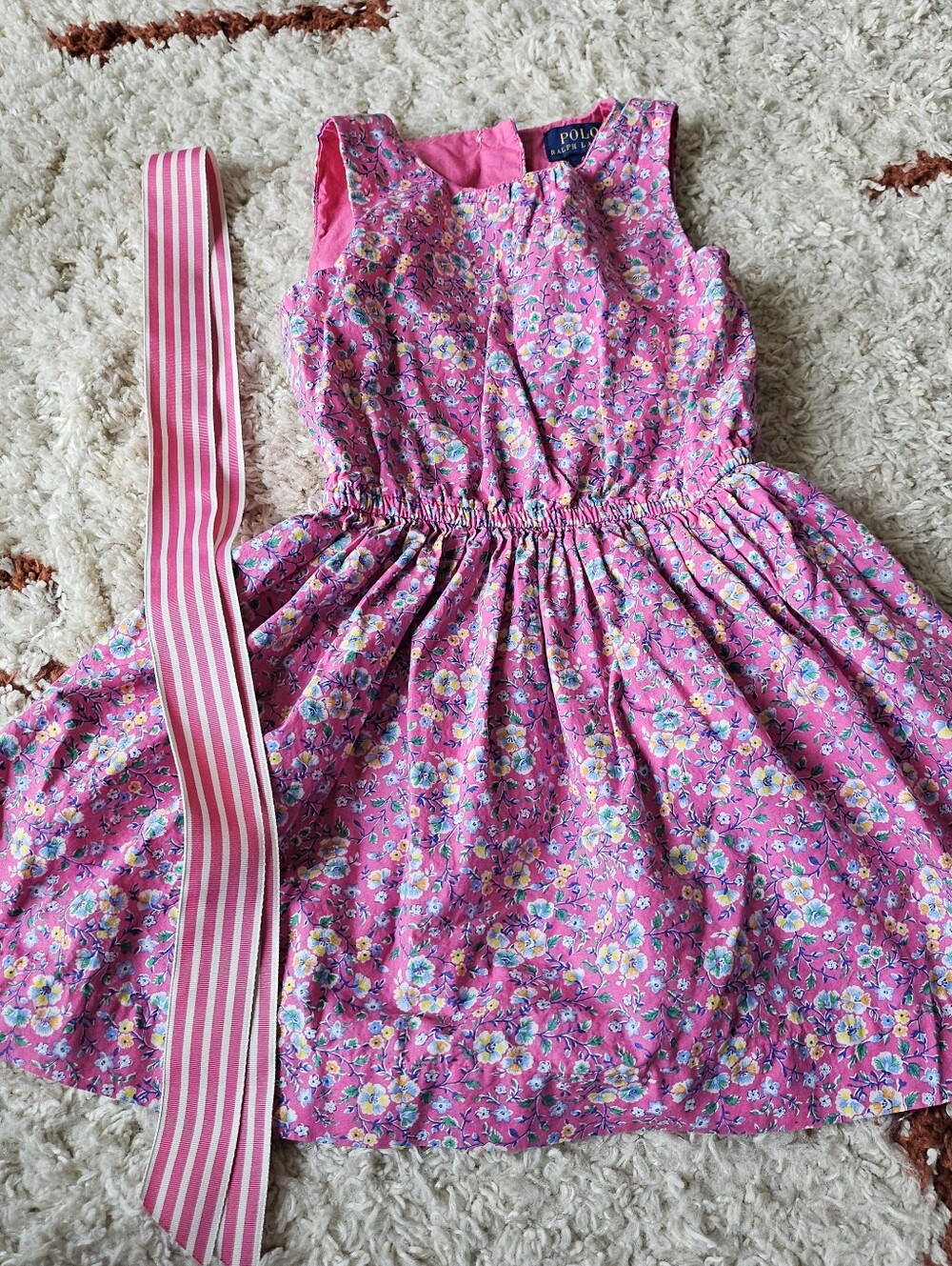 Polo Ralph Lauren Pink Floral Dress Girl 4T